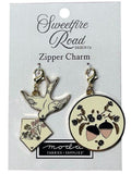 Dove & Acorn Zipper Charm Pulls