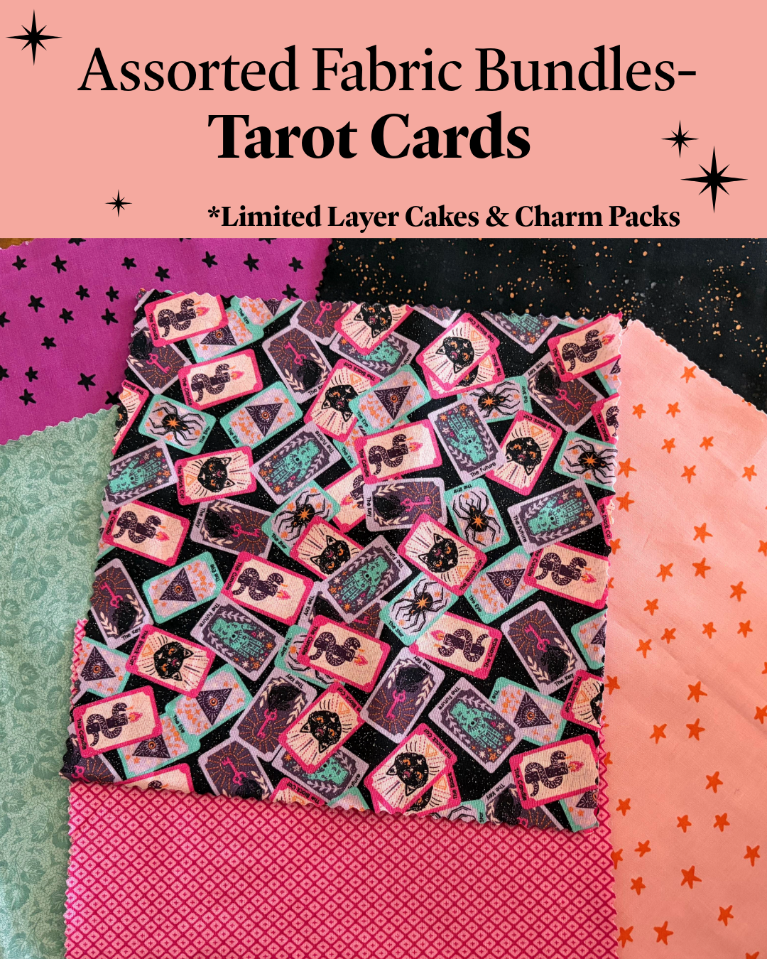 Assorted Fabric Bundles- Tarot Cards