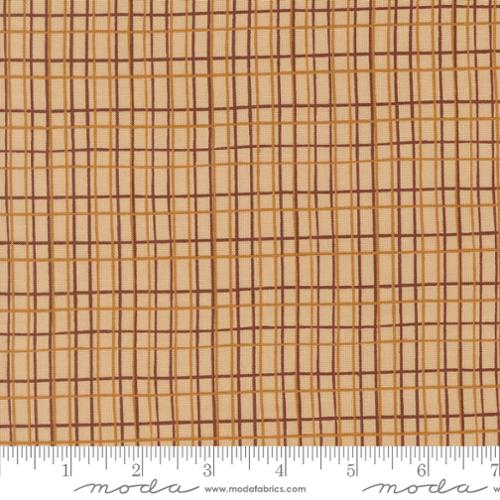 Autumn Forest Grid- Sand - Moda