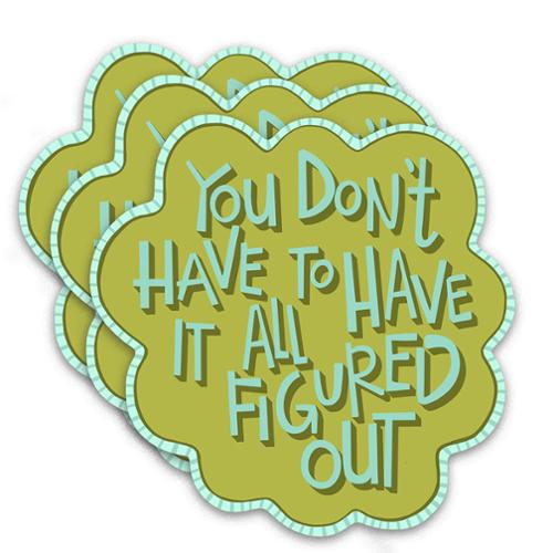 Figured Out Sticker- Kati Cupcake