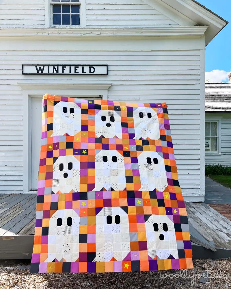 Ghost Party Quilt Pattern- WoolyPetals