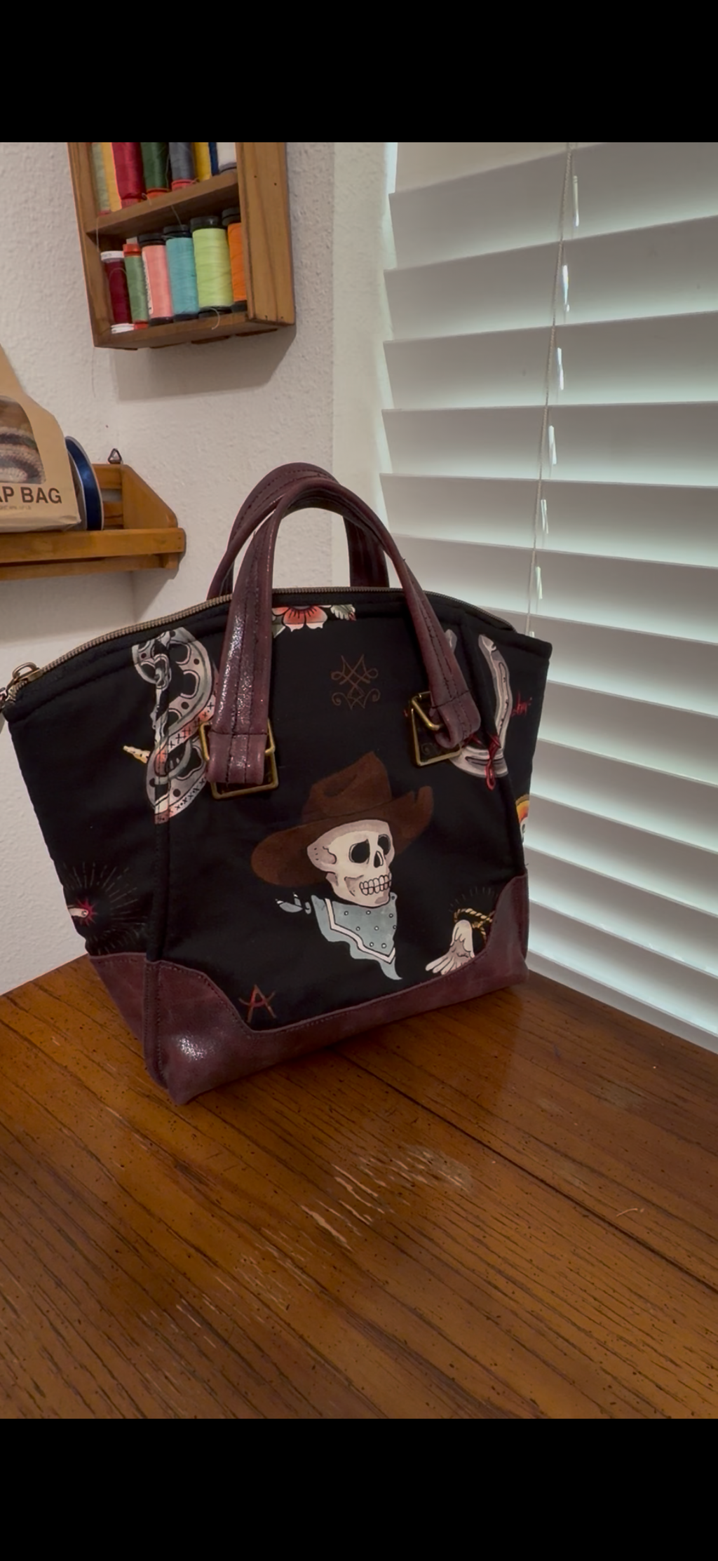 Skeleton Rodeo- Daphne Handbag