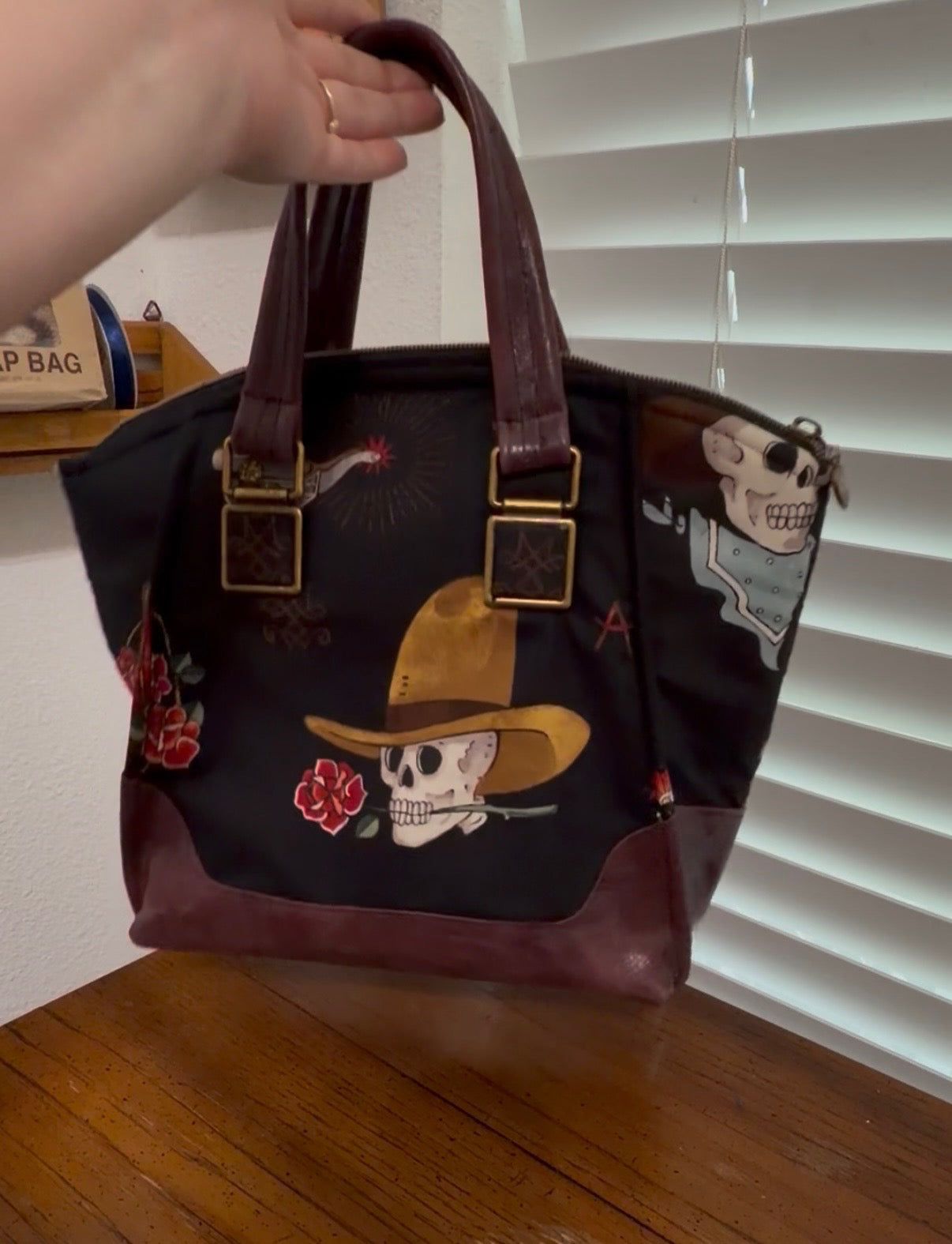 Skeleton Rodeo- Daphne Handbag