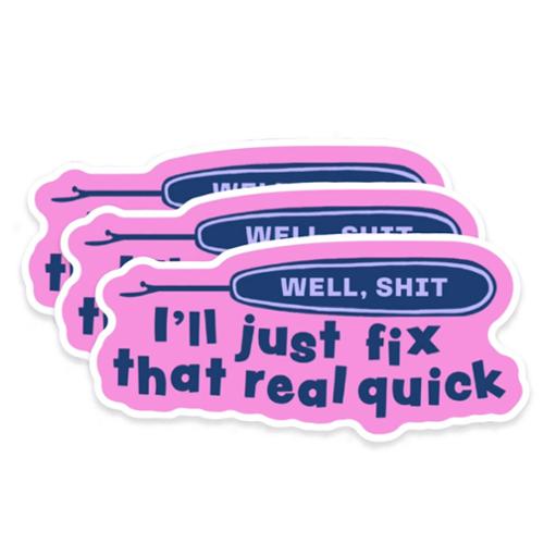 I'll Fix That Sticker- Kati Cupcake