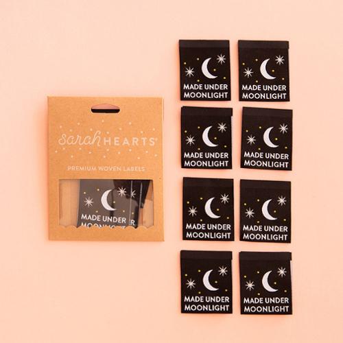 Made Under Moonlight Sew-in Labels- Sarah Hearts