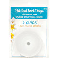 Purse Strapping 1" x 2yd White- Pink Sand Beach Designs
