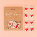 Red Hearts Sew In Labels- Sarah Hearts