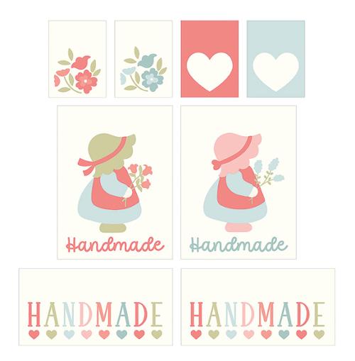 Sunbonnet Woven Quilt Labels- Sew Quilty Life
