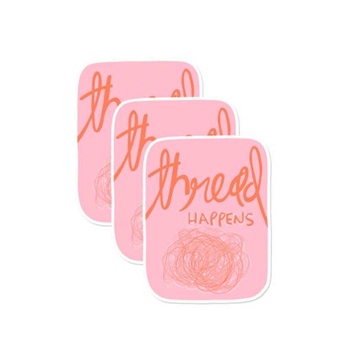Thread Happens Sticker- Kati Cupcake