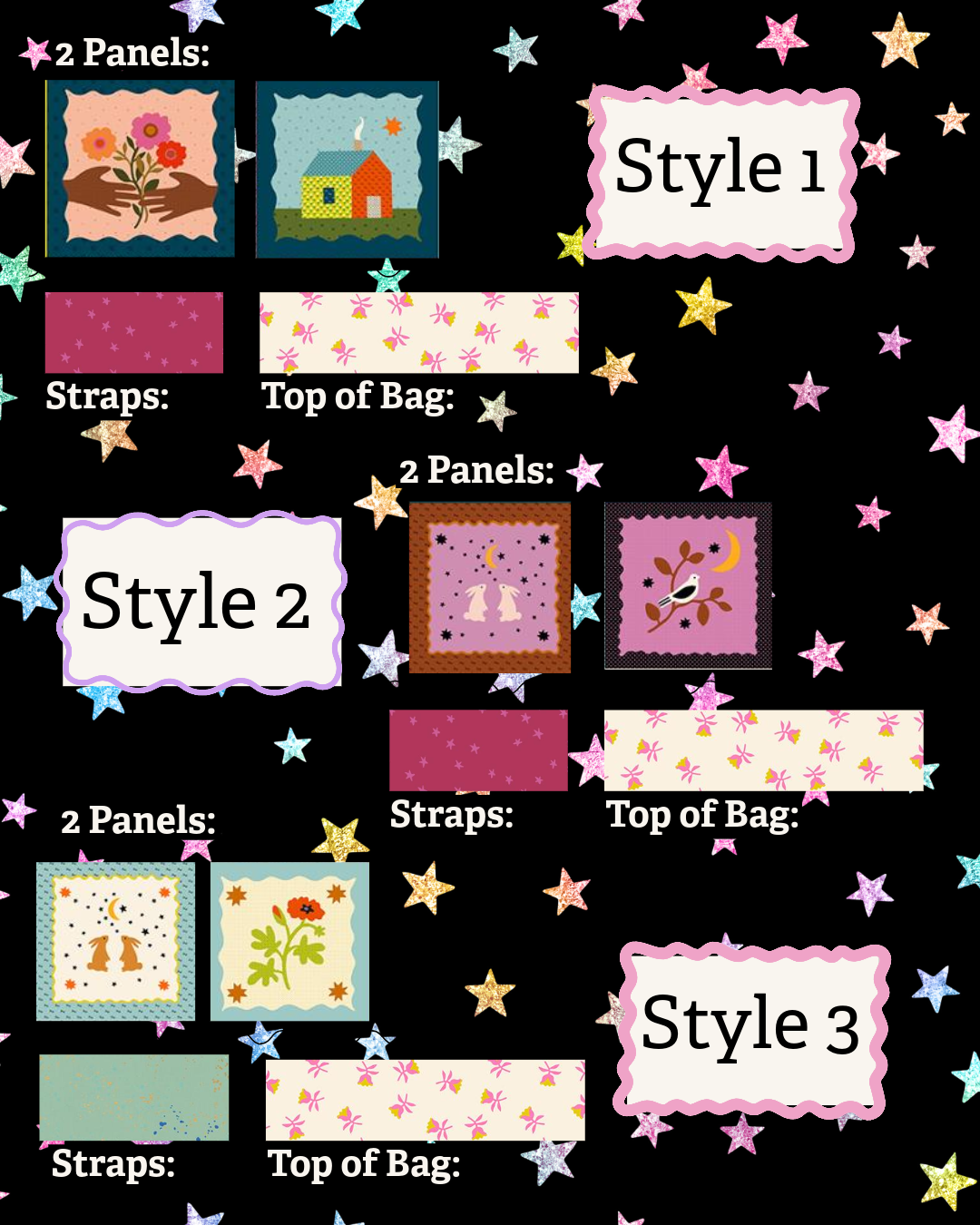 Tote Bag Kit- Mystic Fable Panels
