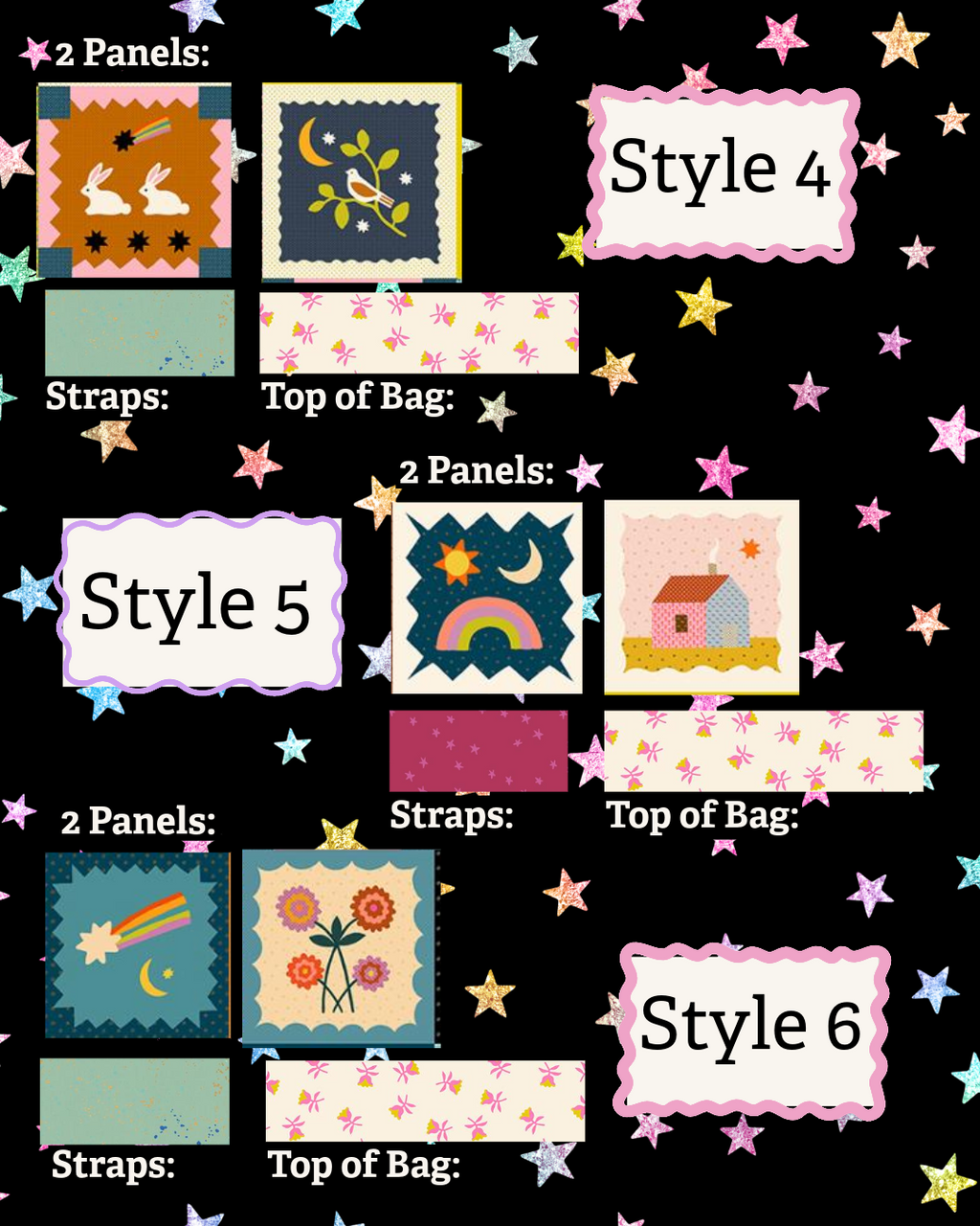 Tote Bag Kit- Mystic Fable Panels