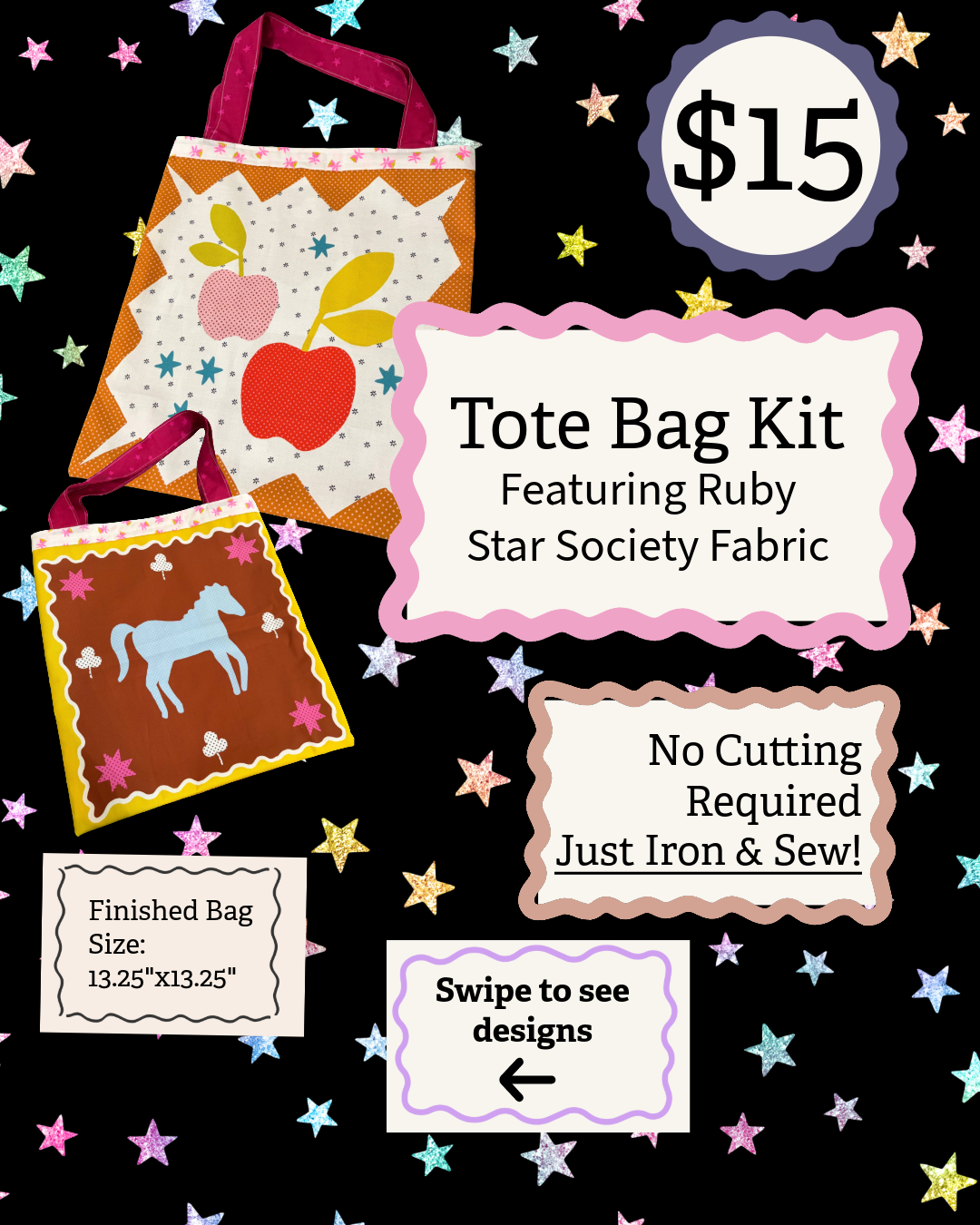 Tote Bag Kit- Mystic Fable Panels
